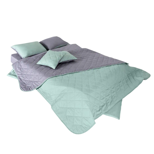 Покрывало + наволочка BuyColor Лаванда/Мята