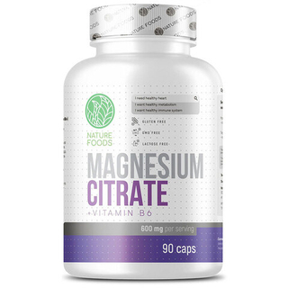 Nature Foods Magnesium Citrate 600 мг. + B6 (90 капс.) [M]