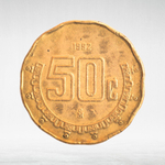 Mexico, 50 Centavos, 1992, VF