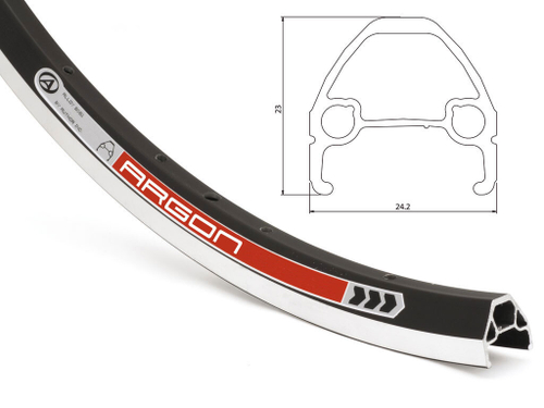 Обод 27,5" двойной индикатор износа (584х18/32 32отв.) автониппель черный (10) Argon AUTHOR