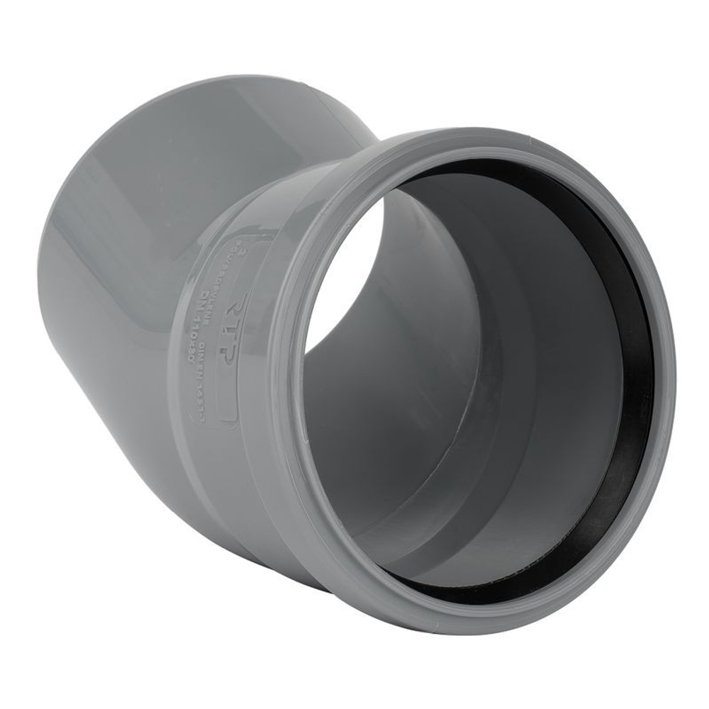 Отвод канализационный RTP 100 мм 30°