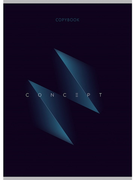 Тетрадь А4  48л кл. скоба Проф-Пресс "Концептуальная абстракция" белизна 80% (203*273мм)*