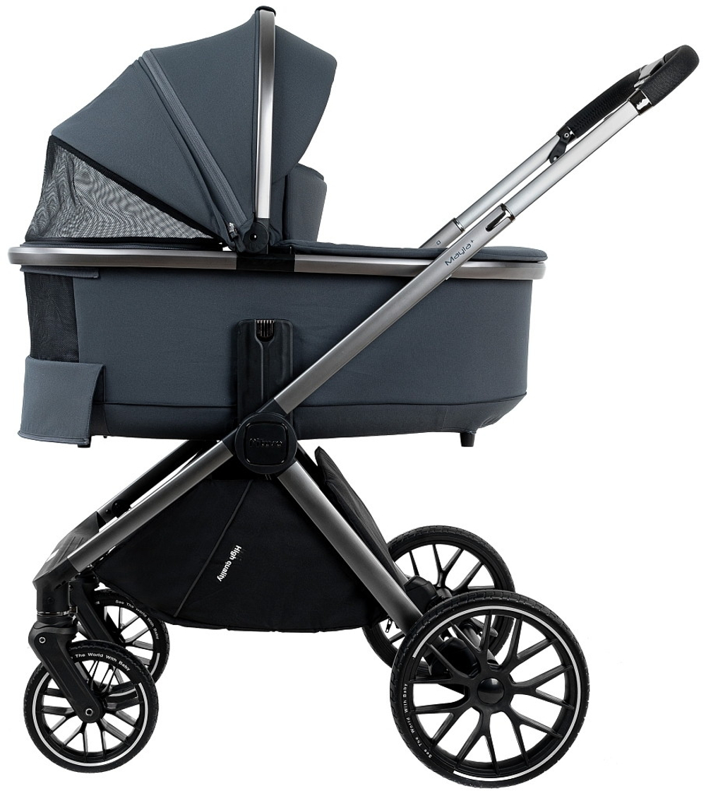 Детская коляска Pituso Mayla Plus 3 в 1 с автокреслом Baesa Black Graphite