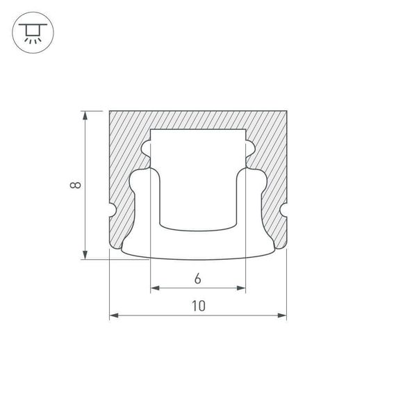 Профиль Arlight ARH-MINI5-2000 ANOD 018827