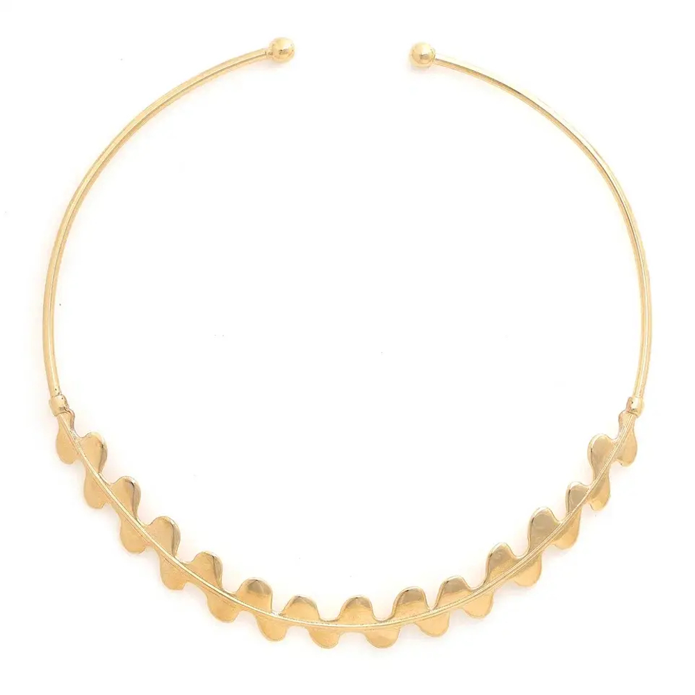 Колье ORI TAO, Epiphyl, гривна, минималистская эстетика, OT25.2-15-31980 (золотистый)