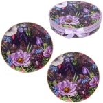 Тарелка керамическая в наборе 2шт «Цветочный сад» 20,5см