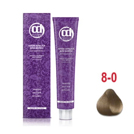 8/0 краска с витамином С для волос, светло-русый натуральный 100 мл