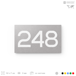 Номер на дверь 248, табличка на дверь для офиса, квартиры, кабинета, аудитории, склада, голубой 120х70 мм, Айдентика Технолоджи