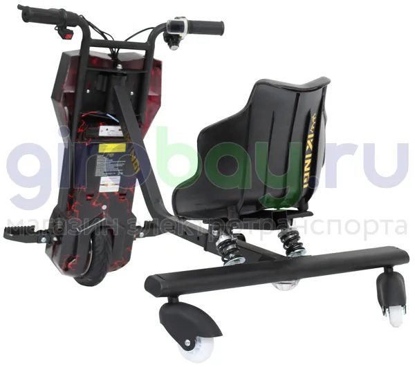 Электро Дрифт-карт IKINGI Drift Cart P2 250W (36V/4.4Ah) - Красная молния фото №3