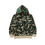 A Bathing Ape Marbling Camo Shark Relaxed Fit Full Zip Худи зеленый