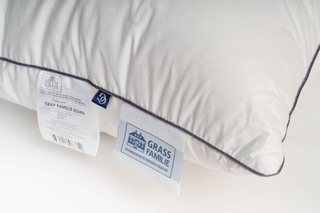 Подушка пуховая 50x68 German Grass Gray Familie Down мягкая