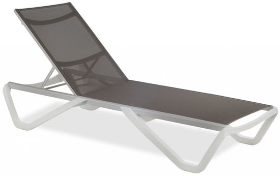 Шезлонг-лежак металлический Wave тортора Турция