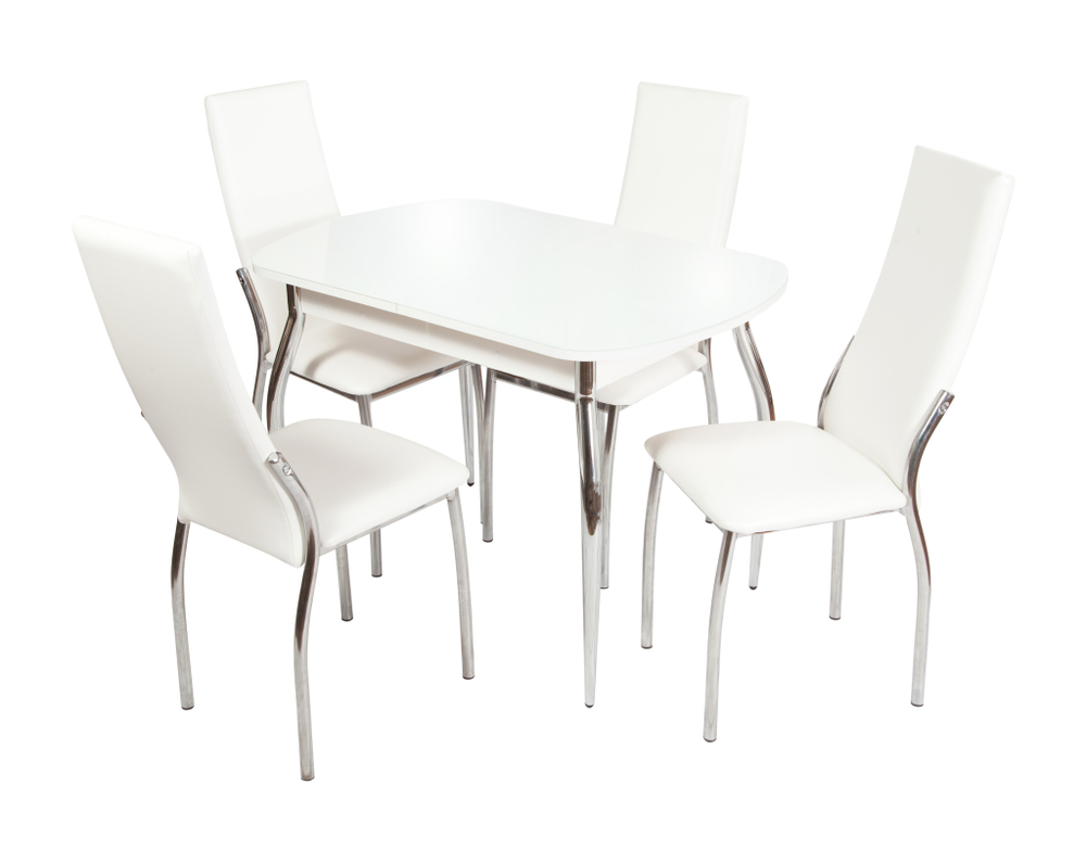 Обеденная группа Аврора Ривьера/Асти белый (100394, 101423)