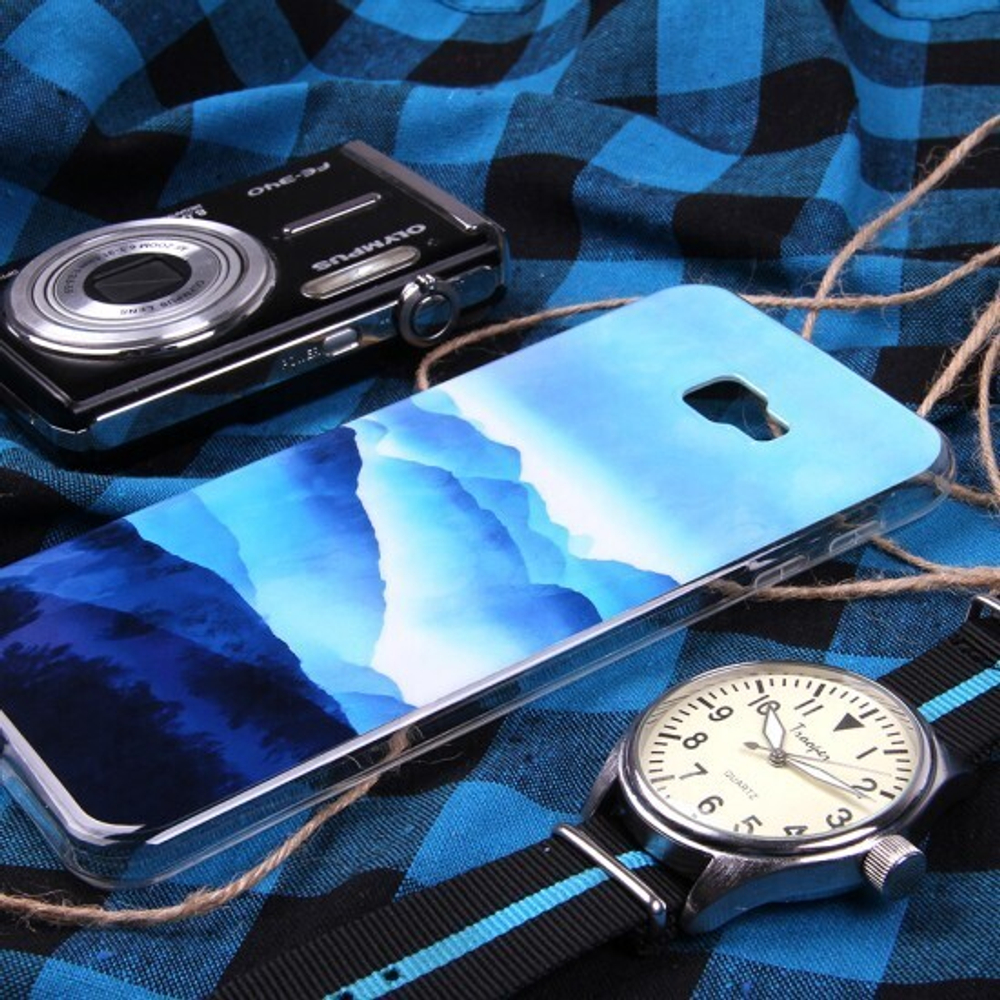 Чехол ТПУ Горы для Samsung Galaxy J4+ (2018), 011015