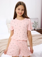 Пижама домашняя с шортами лапша