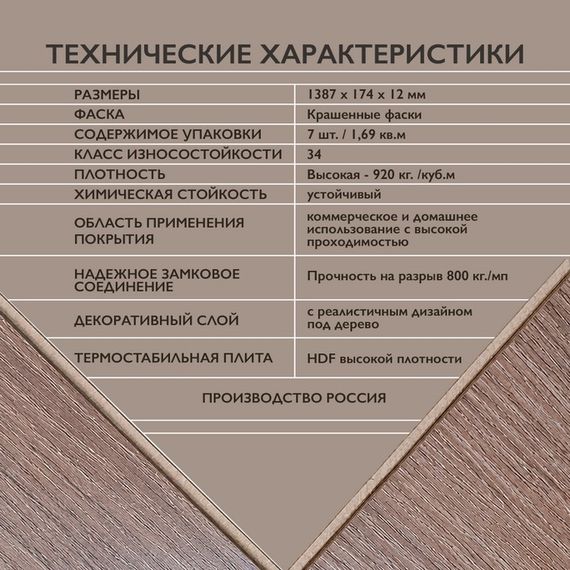 Ламинат I-Floors Heavy - Дуб Коричневый