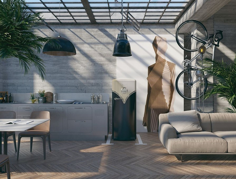 Отдельностоящий однокамерный холодильник Gorenje OBRB153BK