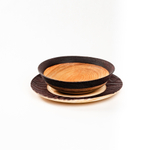 Набор деревянных тарелок из дерева сибирский кедр - 2 шт. TN82