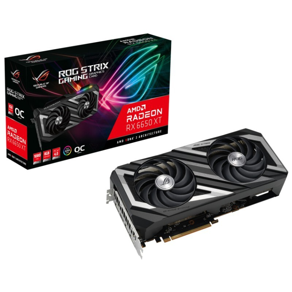 Видеокарта Asus ROG Strix Radeon™ RX 6650 XT OC Edition 8GB GDDR6