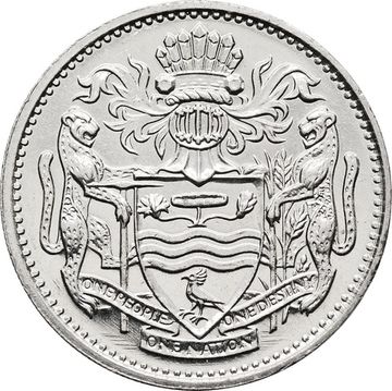 25 центов 1990 Гайана