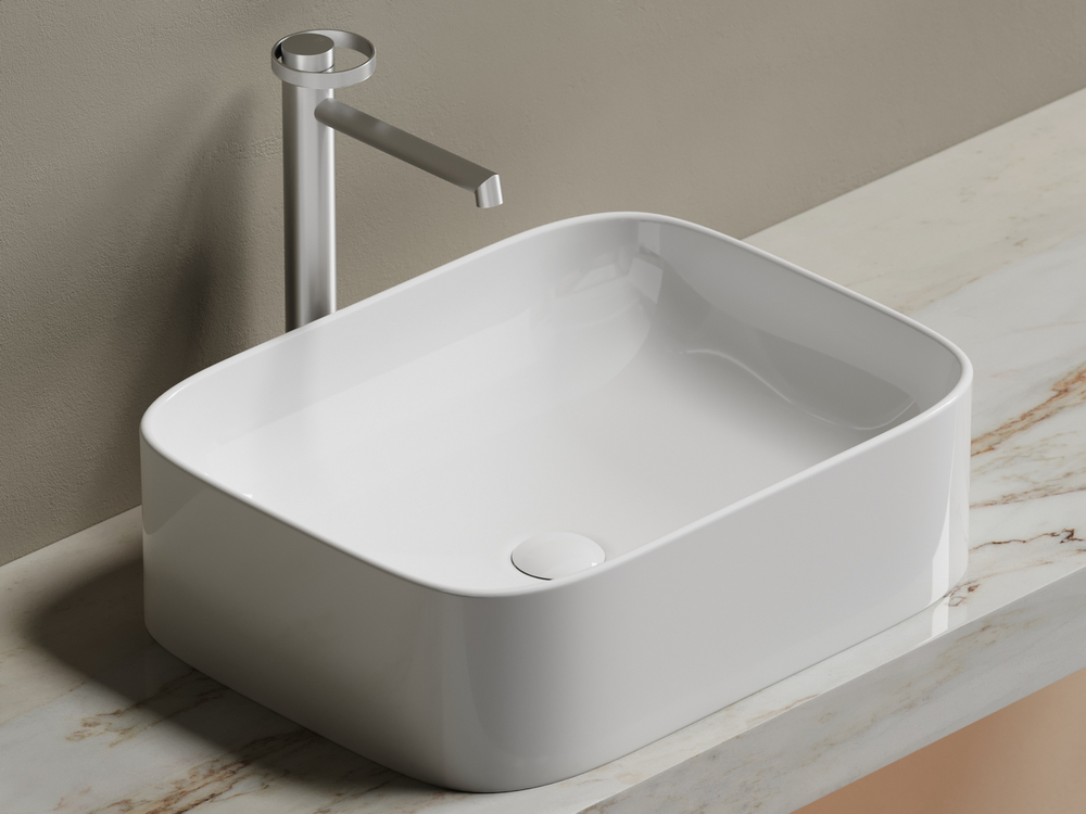 Умывальник чаша накладная прямоугольная Element 505x380x150мм