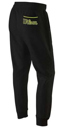 Мужские теннисные штаны Wilson Chi Ctn Jogger M - black