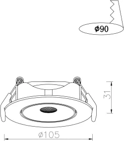 Точечный встраиваемый светильник Arte Lamp