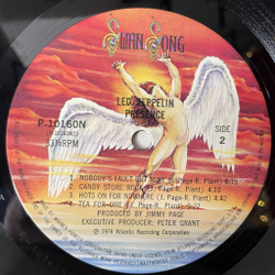 Винтажная виниловая пластинка LP Led Zeppelin Presence (Japan 1976) (No Obi) Hots On For Nowhere
