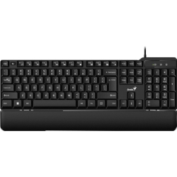 Клавиатура Клавиатура Genius Smart KB-100XP, USB Black (классическая раскладная, SmartGenius, влагоустойчивая, клавиш 104, провод 1,5 м, USB) [31310050402]