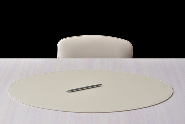 Бювар из кожи овальный