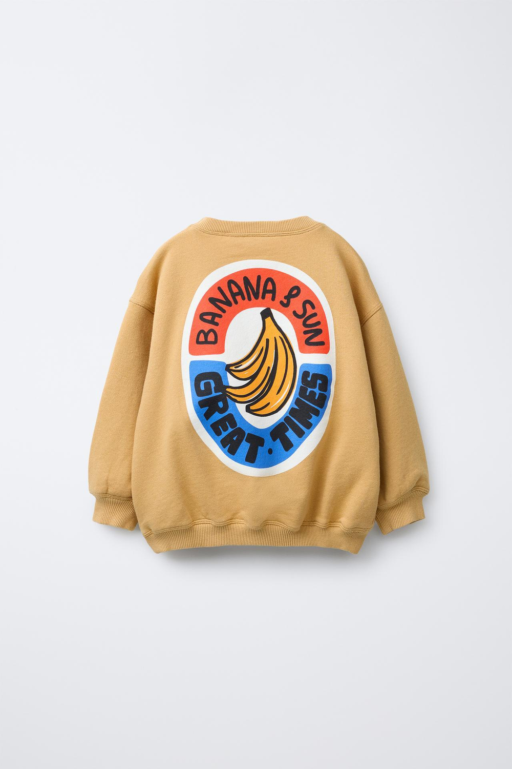 ZARA ХУДИ С ПРИНТОМ, РЫЖЕВАТО-КОРИЧНЕВЫЙ