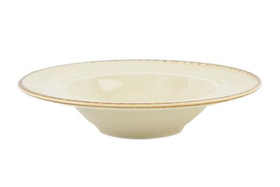 Тарелка глубокая 30 см с полями фарфор цвет желтый Seasons