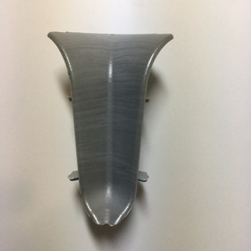 Внутр. угол к плинтусу "Cezar" 401 Алюм. текст.