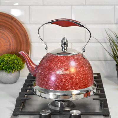 Чайник 3л нерж, с подвижной ручкой