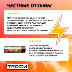 Батарейки Трофи LR6-10BL ENERGY POWER Alkaline