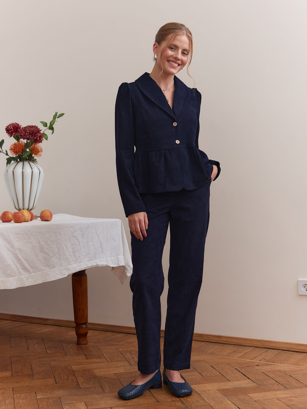 Брюки классические вельветовые