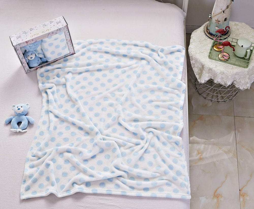 Плед детский с игрушкой Sofi De MarkO №4 голубой