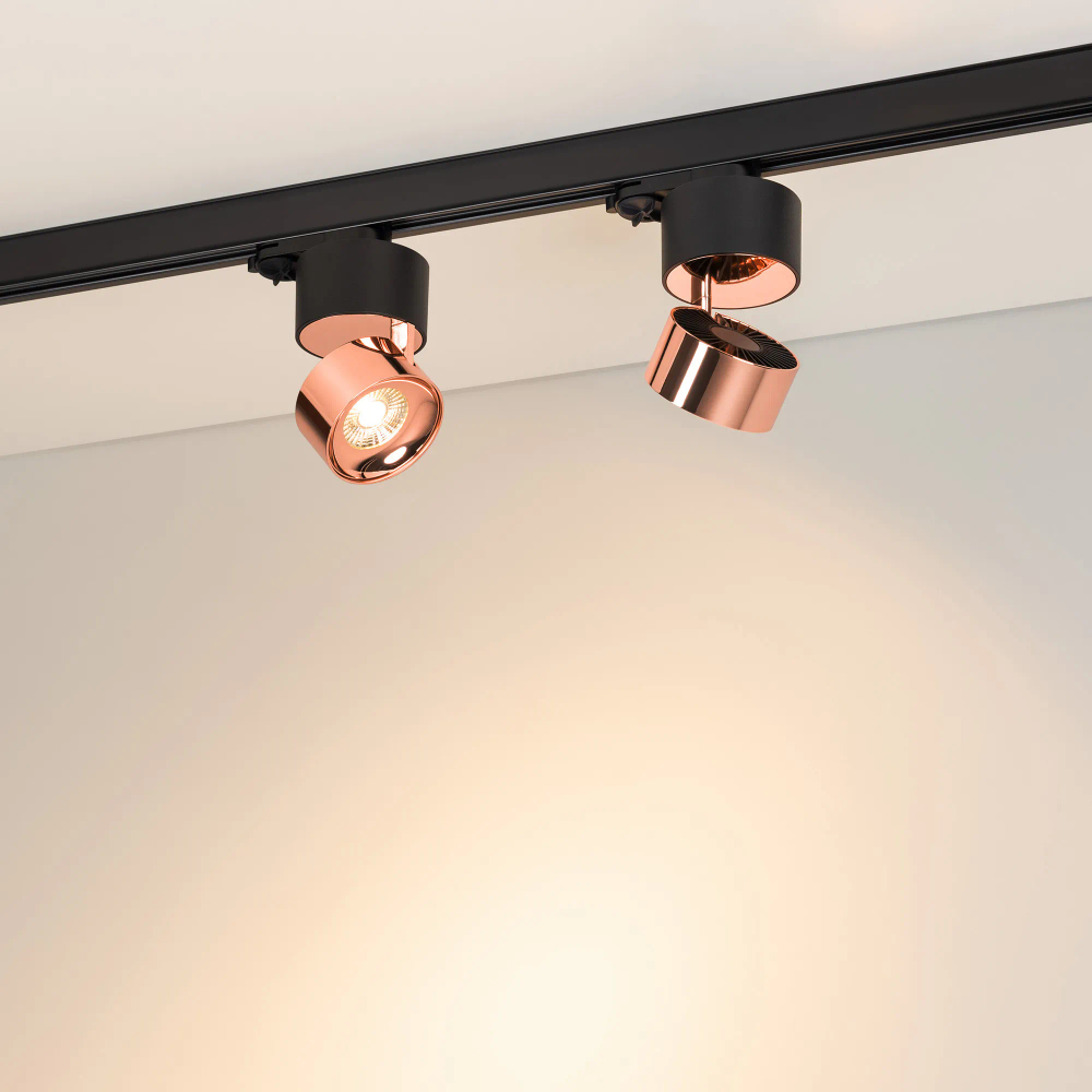 Светильник SP-PLURIO-TRACK-4TR-R77-9W Warm3000 (BK-COP, 36 deg, 230V) (Arlight, IP20 Металл, 3 года) 038123