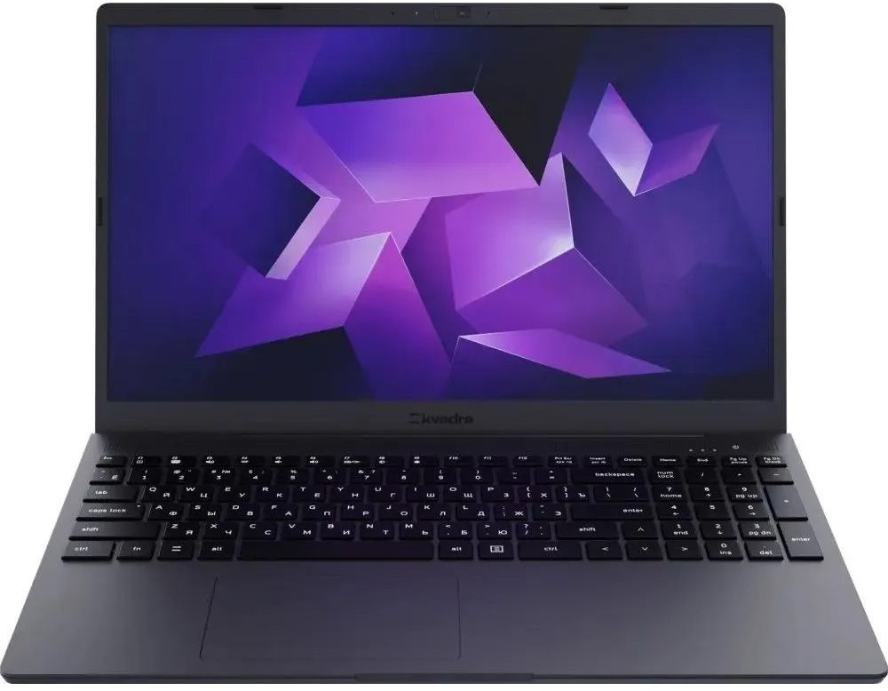 Ноутбук  YADRO KVADRA NAU LE15T 15.6 ", Core i5, 8 Гб RAM, 256 Гб SSD, UHD Graphics, Темно-серый