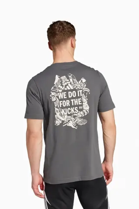 Футболка adidas Football Kicks Graphic - серый