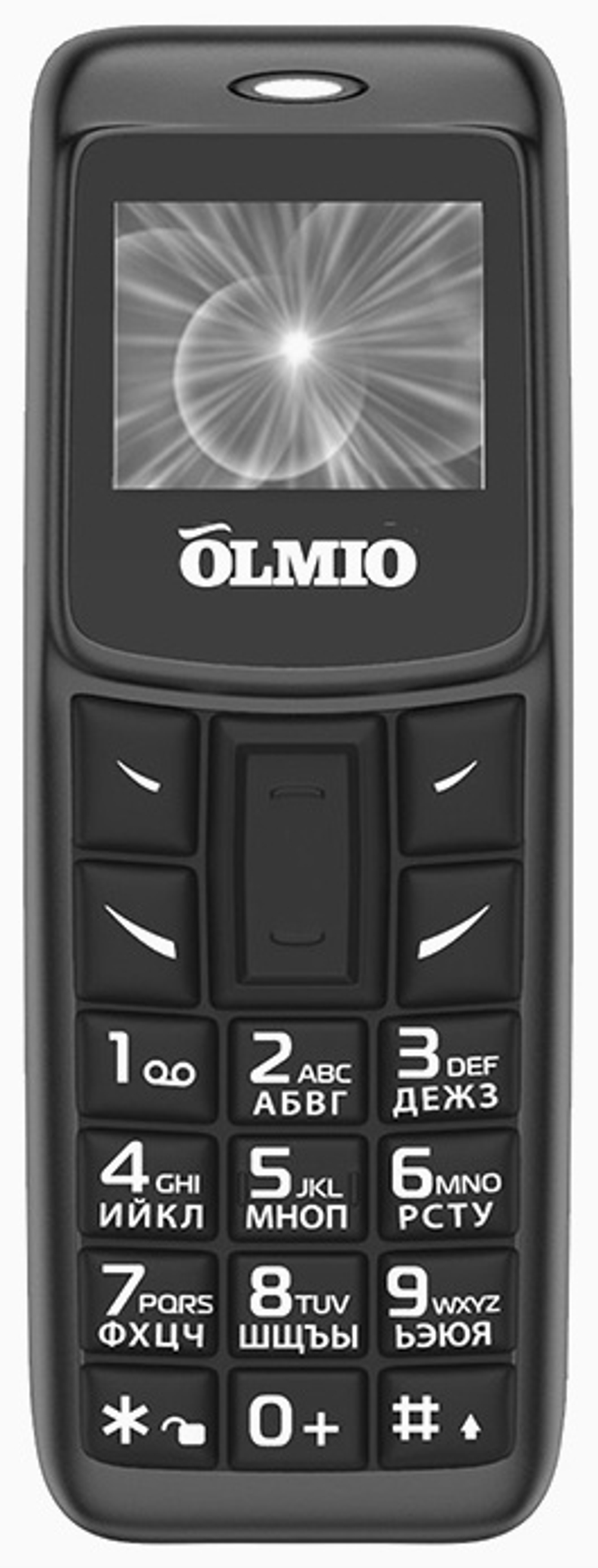 Мобильный телефон OLMIO A02 черный