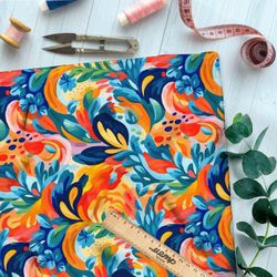 Ткань премиум мембрана акварельный калейдоскоп