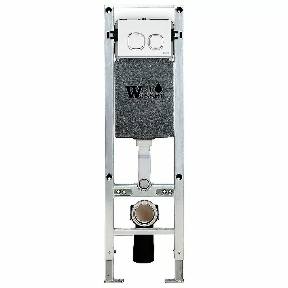 Инсталляция для унитаза WeltWasser WW AMBERG 350 ST CR с кнопкой хром