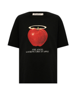 UNDERCOVER ФУТБОЛКА ЧЕРНАЯ THE ANGEL LOOKING LIKE AN APPLE