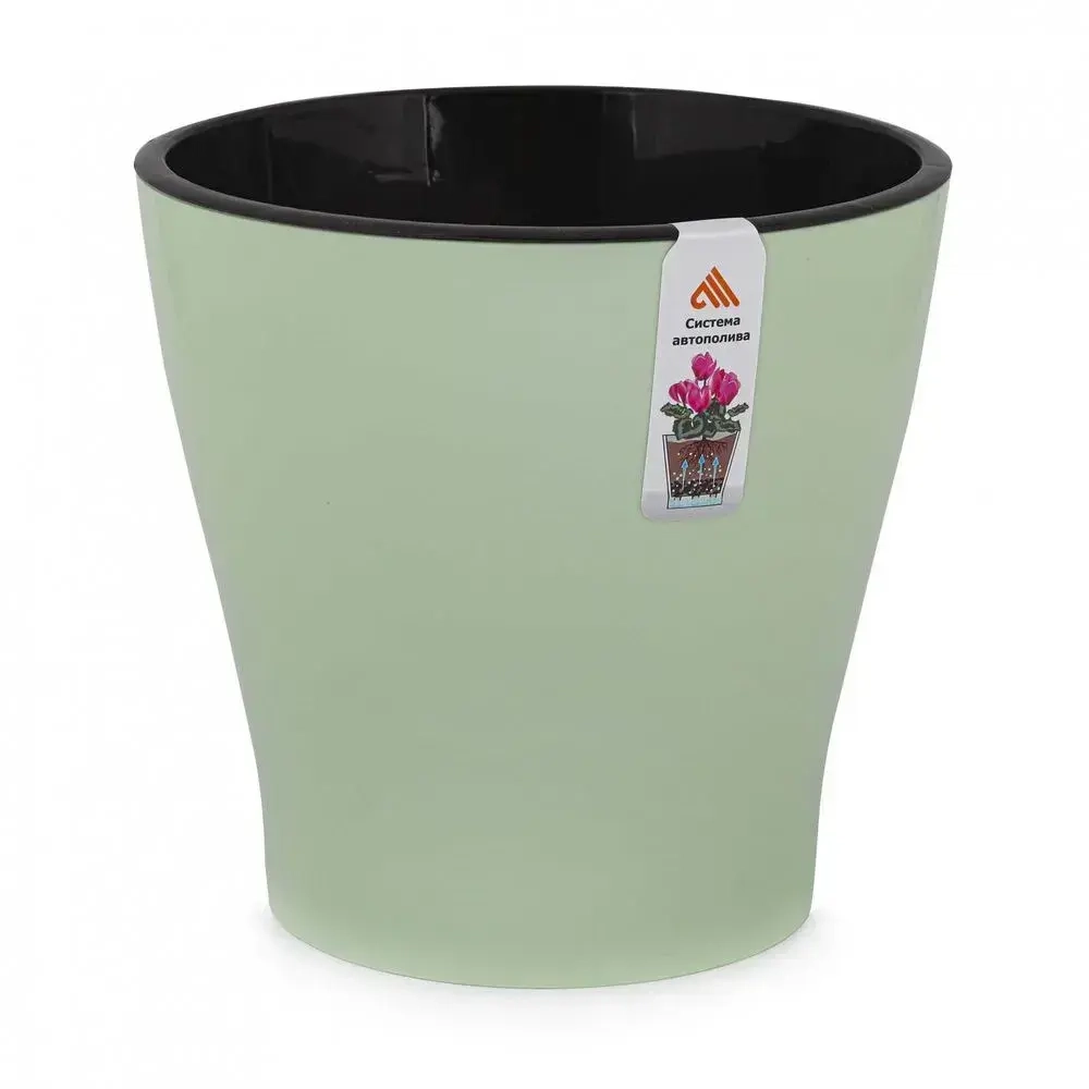 Горшок цв. Лея 3,6л двойной (св.зеленый) (комплект 20 шт)