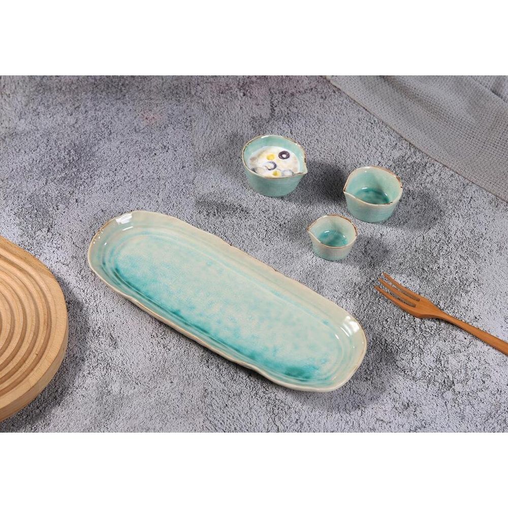 Блюдо овальное 32,5*12,5 см h2,5 см Sea Blue Frutti di Mare P.L. [1]