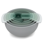 Набор мисок nest 9 plus, зеленый, 9 пред.