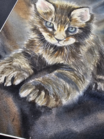 Картина авторская акварельная в паспарту 30х40 см на стену для интерьера "Малыш"