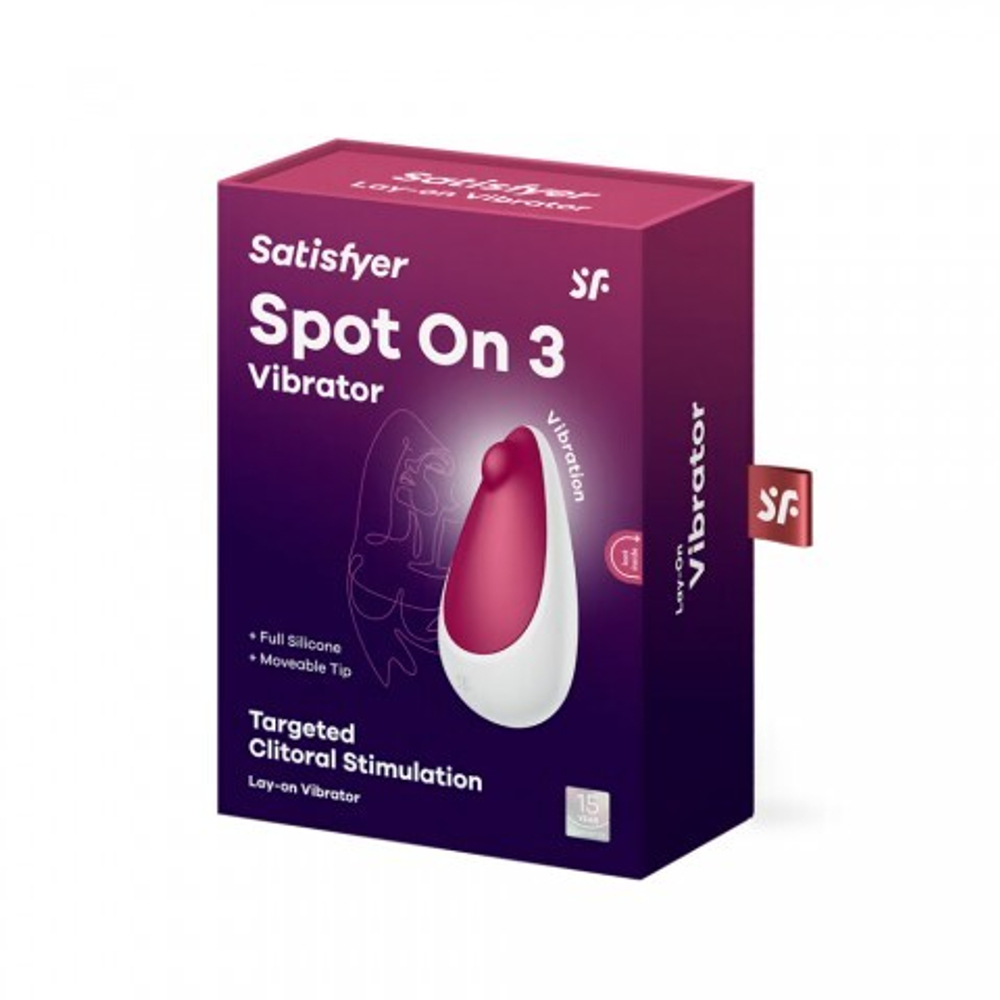 Стимулятор клитора Satisfyer Spot on 3, красный