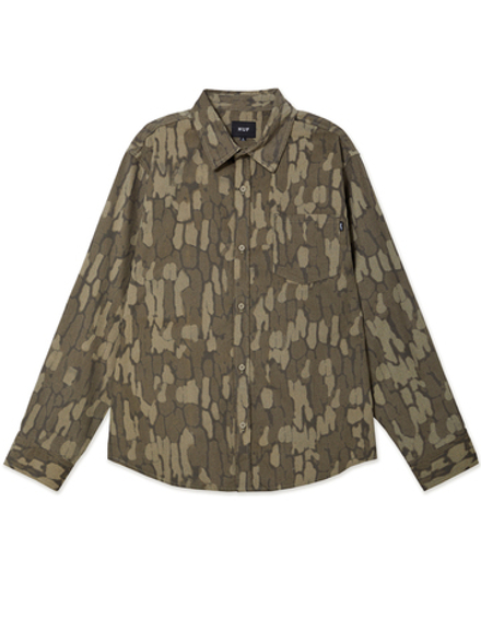 Мужская Рубашка Warped Camo Corduroy
